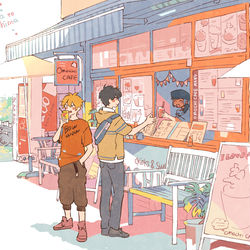 This is a pixiv picture whose title is 佐山と川嶋ログ.