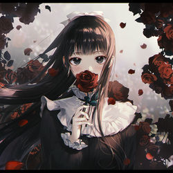 This is a pixiv picture whose title is 🌹.