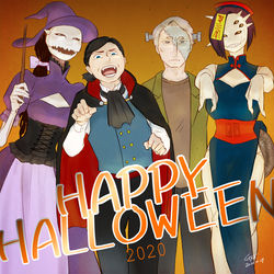This is a pixiv picture whose title is HAPPY HALLOWEEN！.
