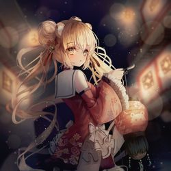 This is a pixiv picture whose title is 🌙.