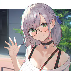 This is a pixiv picture whose title is 白銀ノエル.