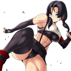 This is a pixiv picture whose title is Videl X Tifa.