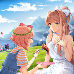 This is a pixiv picture whose title is Picnic.
