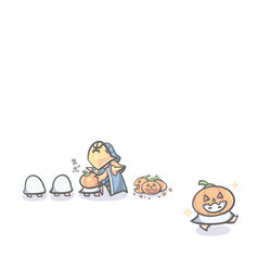 This is a pixiv picture whose title is ハロウィン用ゴーレムを錬成.