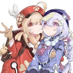 This is a pixiv picture whose title is 冰火人贴贴.