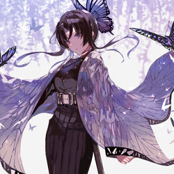 This is a pixiv picture whose title is 蟲柱.