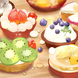This is a pixiv picture whose title is プチタルト.
