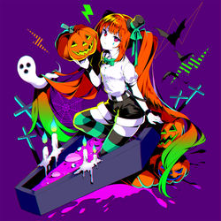 This is a pixiv picture whose title is Mrs.Pumpkinの滑稽な夢.
