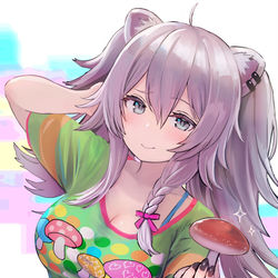 This is a pixiv picture whose title is きのこのコスプレ(skebリク).