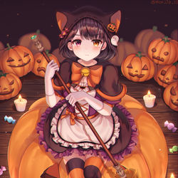 This is a pixiv picture whose title is Halloween.