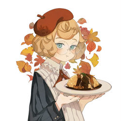 This is a pixiv picture whose title is オムライスガール.