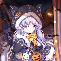 This is a pixiv picture whose title is happy halloween.
