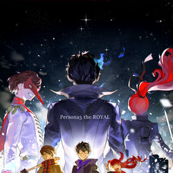 This is a pixiv picture whose title is P5R 1st Anniversary.