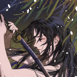 This is a pixiv picture whose title is 未練.