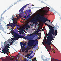 This is a pixiv picture whose title is mona.