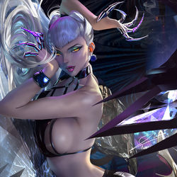 This is a pixiv picture whose title is K/DA Evelynn.