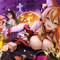 This is a pixiv picture whose title is ハロウィーン サキュバス.