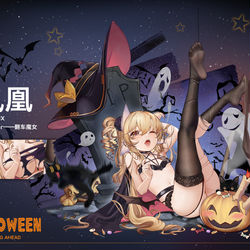 This is a pixiv picture whose title is 万圣节鸟鸟.