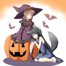This is a pixiv picture whose title is 「コンフリクトガール」ハッピーハロウィン！.