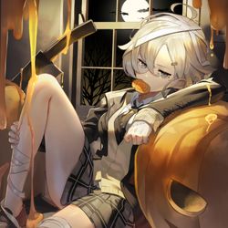 This is a pixiv picture whose title is 🎃.