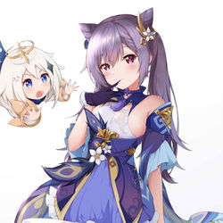This is a pixiv picture whose title is 刻晴你在干什么啊.