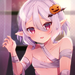 This is a pixiv picture whose title is お菓子とイタズラどちらにいたしますか？.