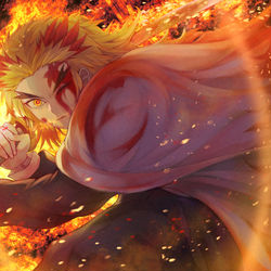 This is a pixiv picture whose title is 煉獄さん.