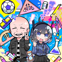 This is a pixiv picture whose title is ガリベンガーV × クリエイターズ.