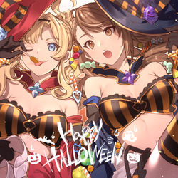 This is a pixiv picture whose title is ハロウィンゼタ＆ベア.