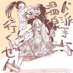 This is a pixiv picture whose title is 【鬼滅】宇髄さんお誕生日おめでとうございます【宇嫁】.