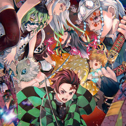 This is a pixiv picture whose title is 吉原遊郭編.