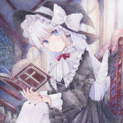 This is a pixiv picture whose title is 魔女さん.