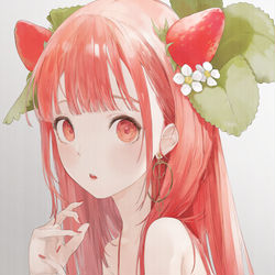 This is a pixiv picture whose title is イチゴ.