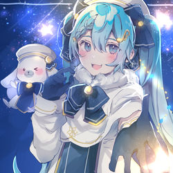 This is a pixiv picture whose title is 雪ミク２０２１.