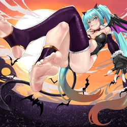 This is a pixiv picture whose title is ハロウィンミク2020.
