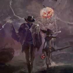 This is a pixiv picture whose title is お菓子か死か.