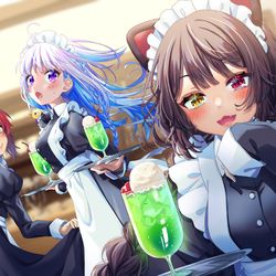 This is a pixiv picture whose title is さんばかめいど🍹.