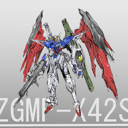 This is a pixiv picture whose title is デスティニーガンダム.