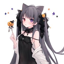 This is a pixiv picture whose title is Hallowe'en.