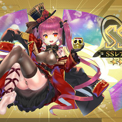 This is a pixiv picture whose title is 【SSR】宝鐘マリン.
