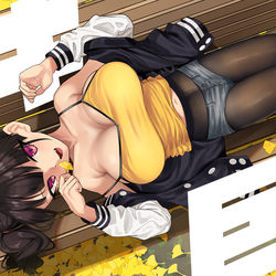 This is a pixiv picture whose title is ガキ巨乳💢20.
