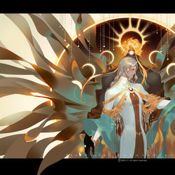 This is a pixiv picture whose title is 金环蚀.