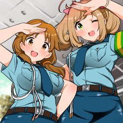 This is a pixiv picture whose title is 早苗さんとはぁと.