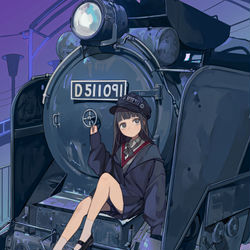 This is a pixiv picture whose title is 旅の途中.