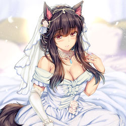 This is a pixiv picture whose title is 影狼さんと新婚初夜.