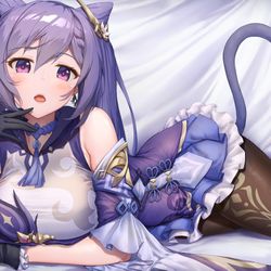This is a pixiv picture whose title is 「~刻晴~」.