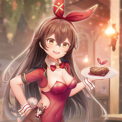 This is a pixiv picture whose title is バニーアンバー.