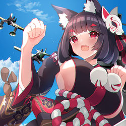 This is a pixiv picture whose title is 山城進水日！！.