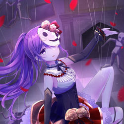 This is a pixiv picture whose title is 不自由マスカレード.