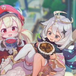 This is a pixiv picture whose title is 비상식량.